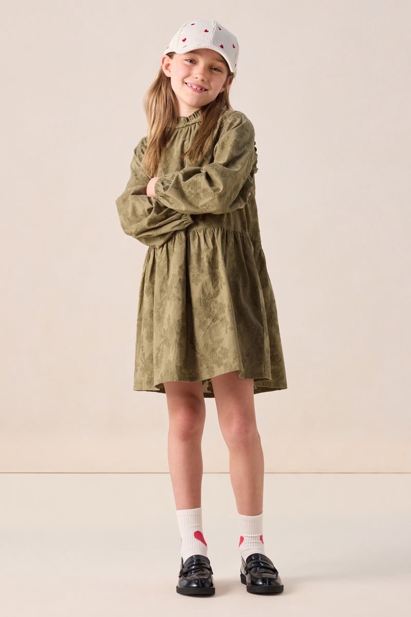 Sissy-Boy - Donkergroene jurk met embroidery