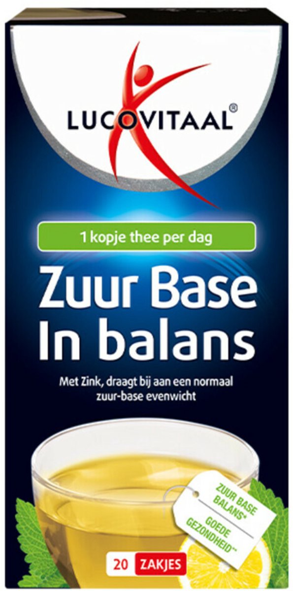 Lucovitaal Thee Zuur Base - 4 x 20 stuks - Voordeelverpakking