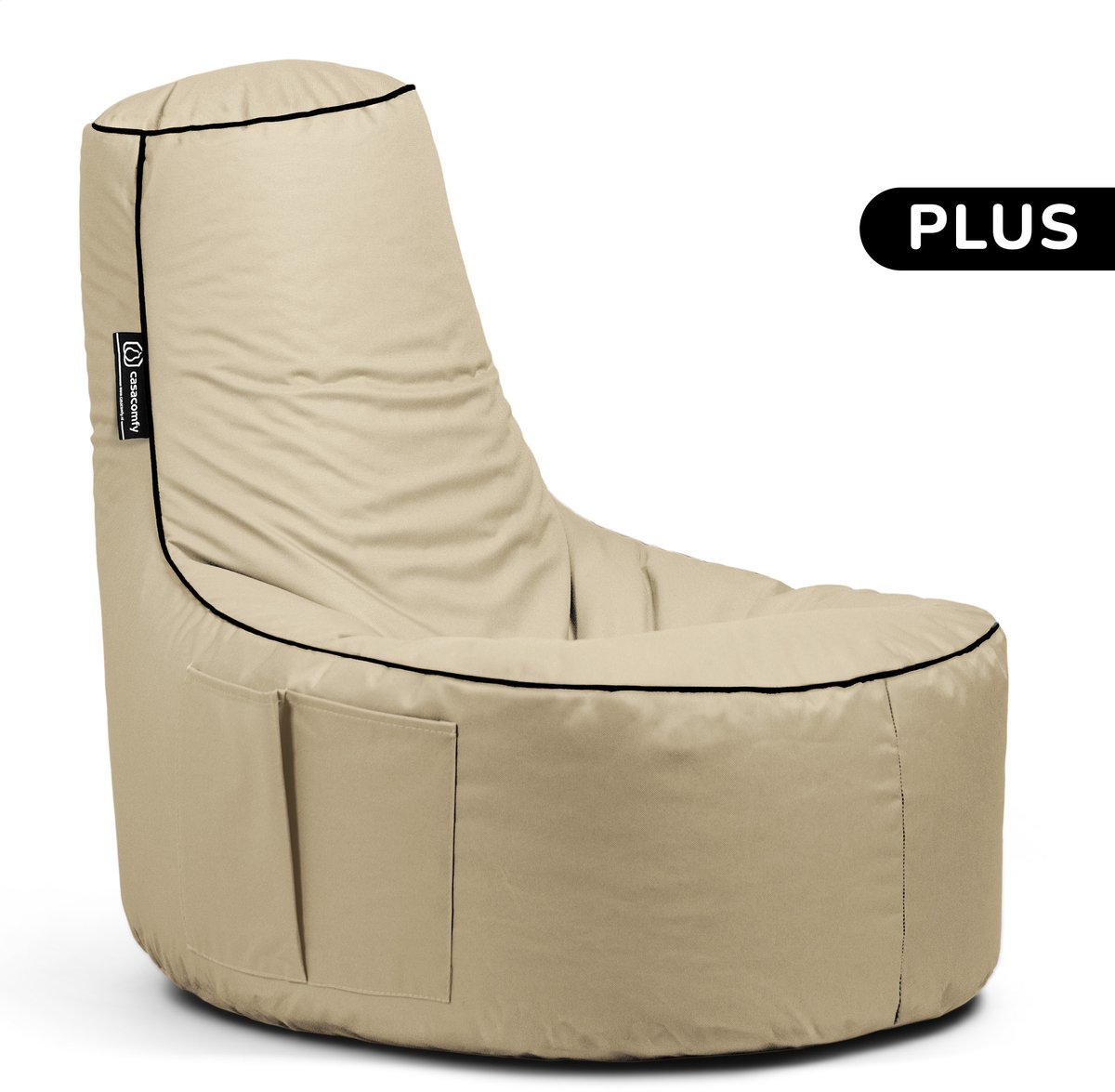 Casacomfy Gamer Plus – Complete Zitzak – Beige – Waterbestendig – Binnen & Buiten – Volwassenen & Kinderen
