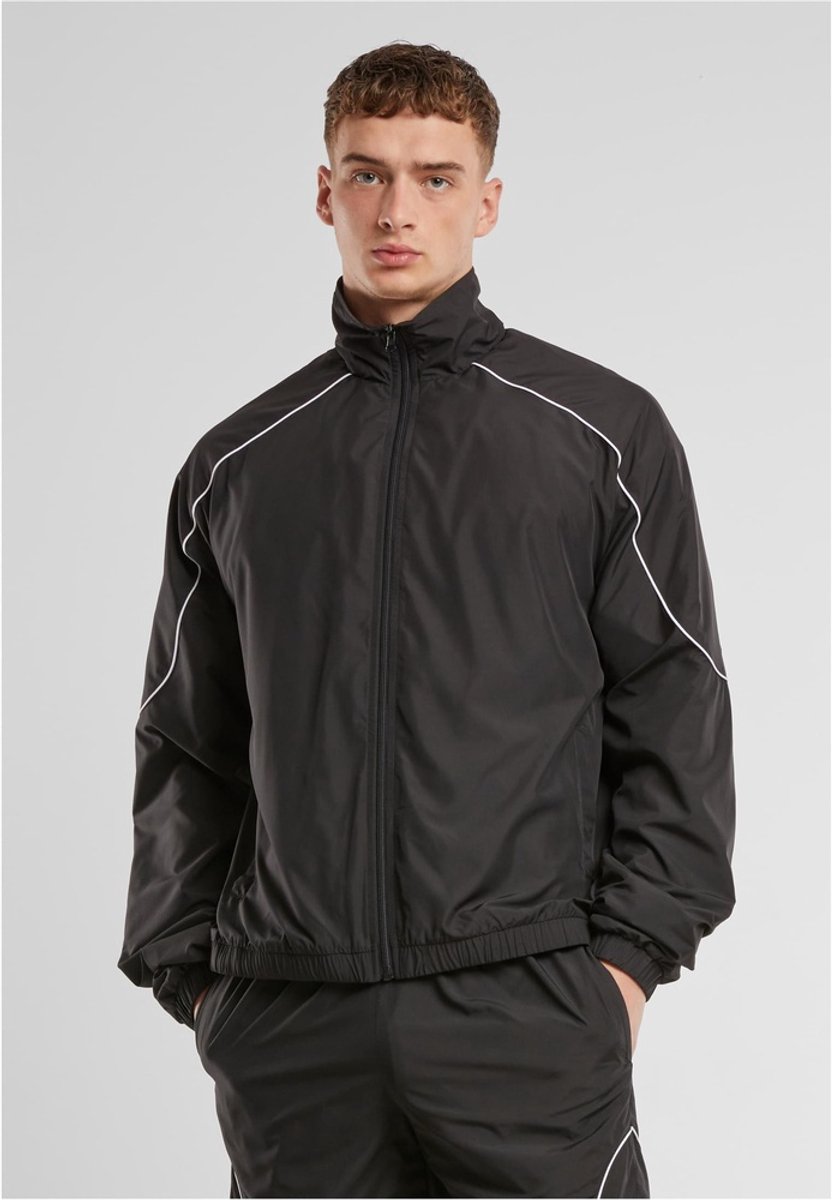 Urban Classics - Piped Panel Trainings jacket - 5XL - Zwart