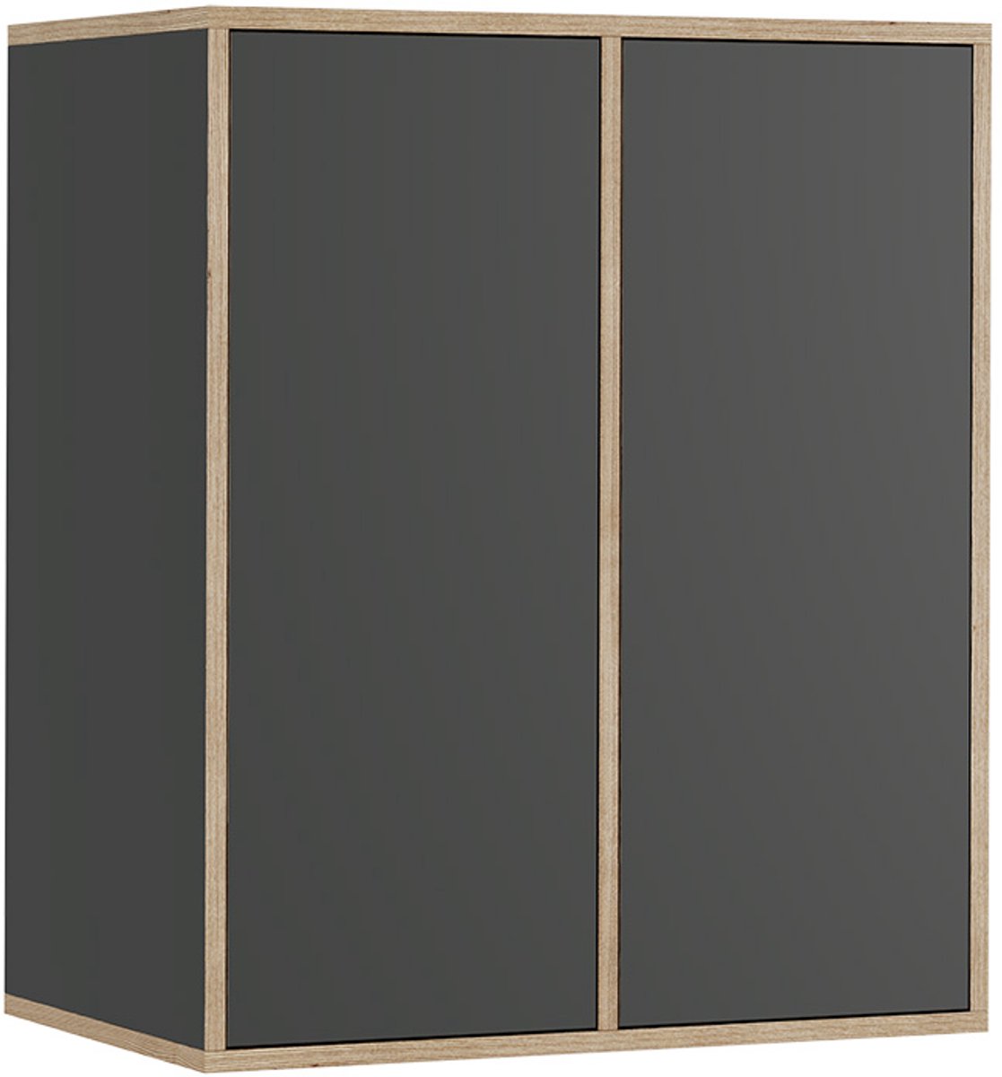 Vicco Tetrix Wandrek – 63 x 75 cm met 2 deuren Antraciet