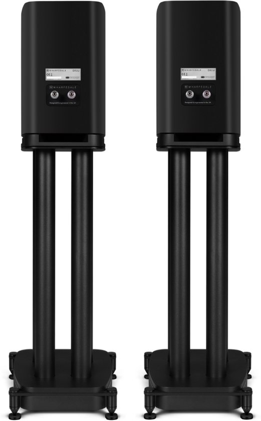Wharfedale EVO 5.1 Boekenplank Speakers met stands - Hifi Stereo Set - Passieve Speaker - 2-Weg Luidsprekers - Zwart — afbeelding 3