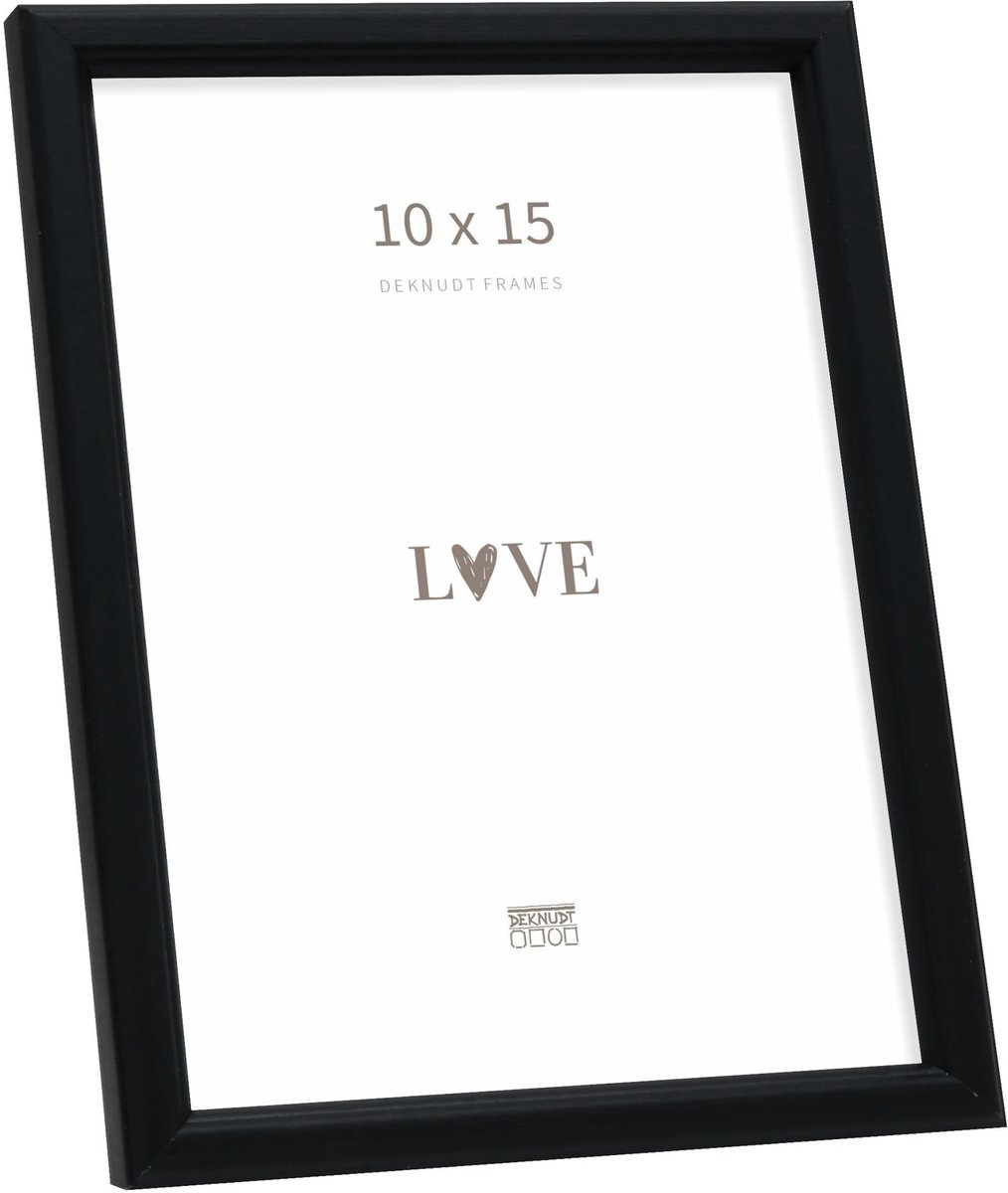 Deknudt Frames fotolijst S236K2 - zwart hout - voor foto: 10x15 cm