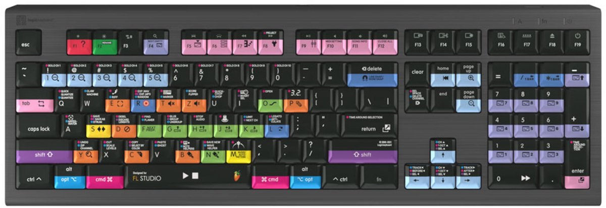 LogicKeyboard FL Studio 20 Astra 2 DE (Mac) - Toetsenbord