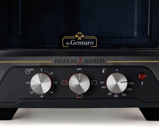 Ariete 3901/00 - Elektrische pizza oven - 2200 Watt - temperatuur tot 430°C - Klaar in 2 minuten - timer - Inclusief 1 pizzasnijder en 1 aluminium schep — afbeelding 3