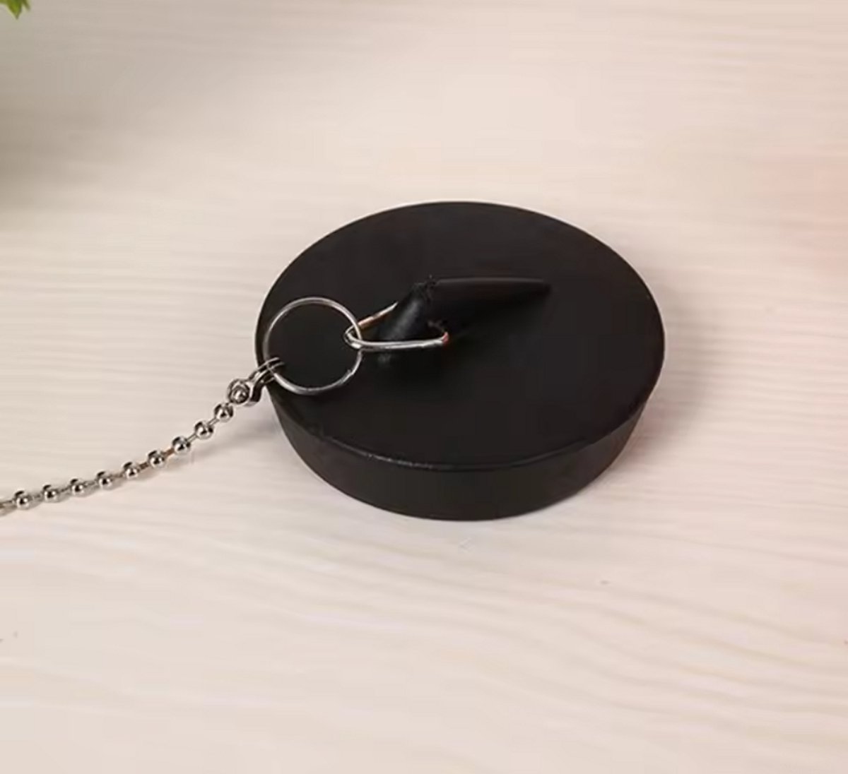 New Age Devi - 38mm Rubberen Gootsteenstop Klein - Met 20cm Ketting
