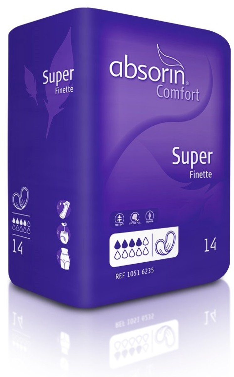 Absorin Comfort finette super 14 Stuks