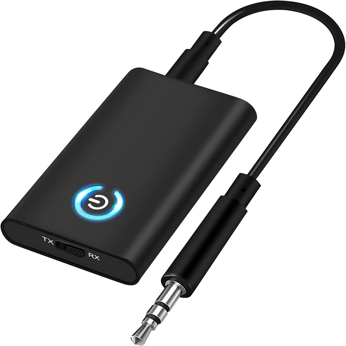 Bluetooth 5.0 Audio Adapter 2-in-1 Ontvanger & Zender met Ruisonderdrukking – Lange Batterijduur, Handsfree Bellen & Universele Compatibiliteit