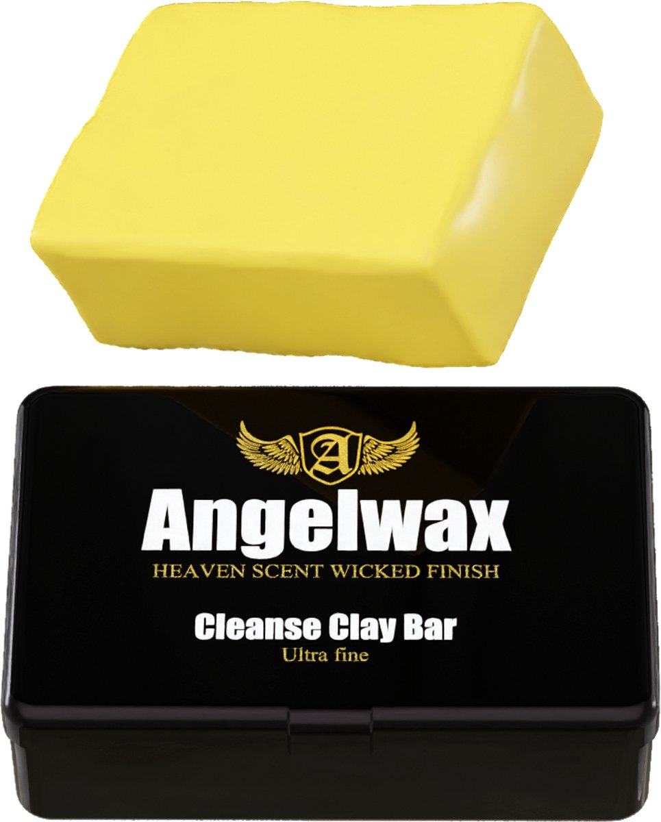 Angelwax Claybar Yellow Soft 100gr - voor het reinigen van de lak alvorens het polijstwerk - werkt het beste in combinatie met Uberlube - diepte reiniging van de lak - zachte kwaliteit