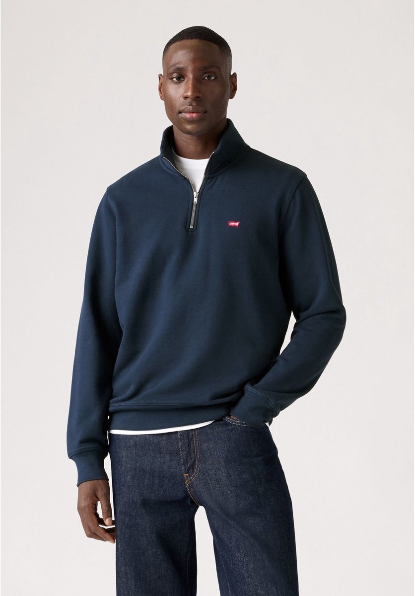 Levi’s Sweater Half Zip – Heren Schipperstrui Blauw