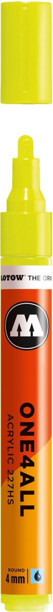 Molotow ONE4ALL 4 mm Acryl Marker - Neon Green Light Fluo