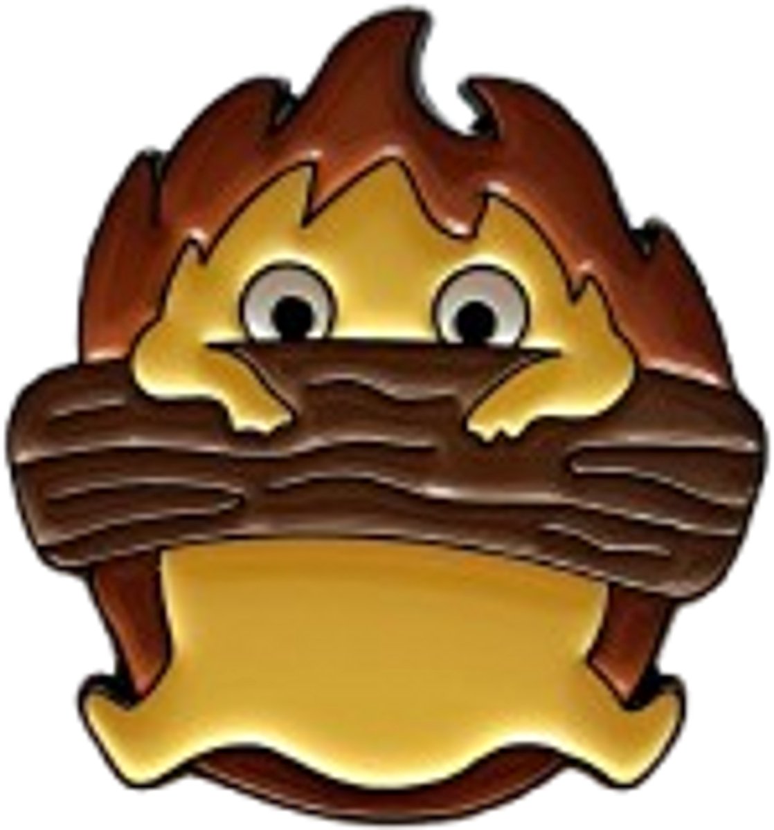 Pin Broche - Calcifer - Kledingspeld - vuur - Speldje voor rugzak of kleding - Kleine cadeautjes - enamel pin - Grappige badge - 1 stuk