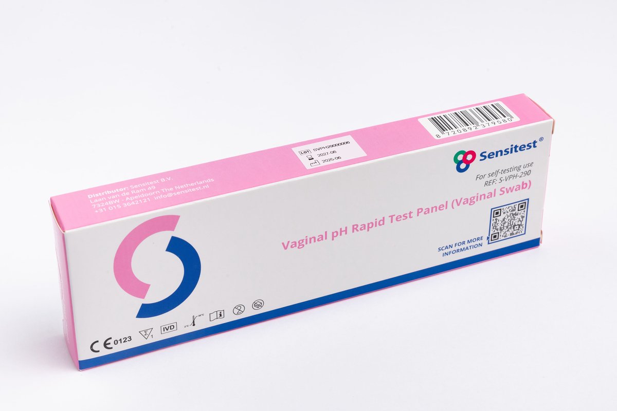 Vaginale pH Zelftest – 1 stuk - Thuis Test voor Vrouwelijke Intieme Gezondheid – Snelle & Betrouwbare Uitslag