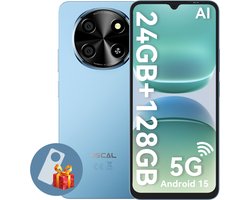 OSCAL TIGER 8 Smartphone - Gemini AI 2.0 - 24GB RAM - 128GB ROM - 6.88 Inch - 5000mAh - Android 15 Smartphone - 5G Dual SIM - GPS - NFC - Blauw