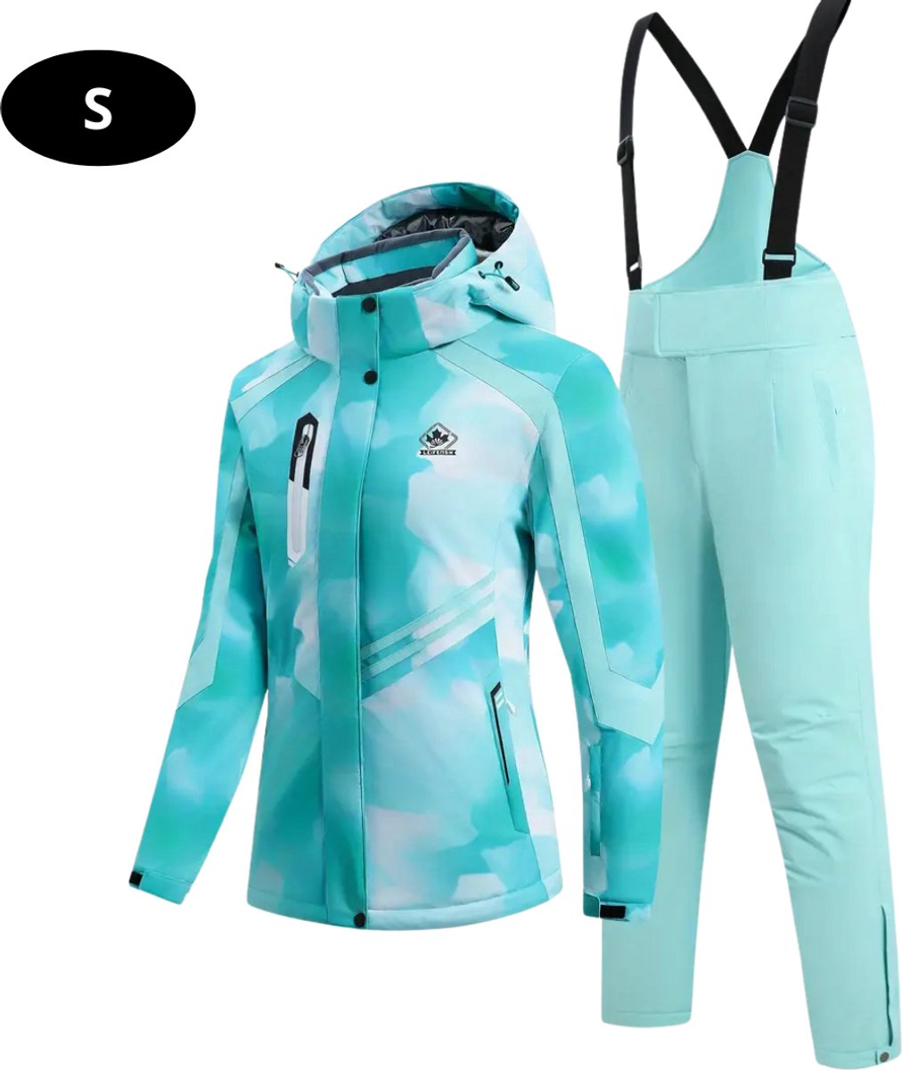 Bovista Ski Suit Skipak SkiBroek Wintersport Skijas Dames 2-Delig Turquoise