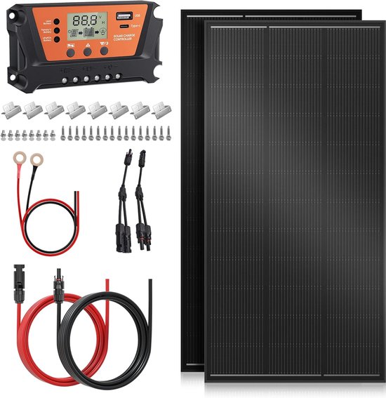 435W 24V Zonnesysteem met Daglichtpaneel / Black Premium Monokristallijn zonnepaneel