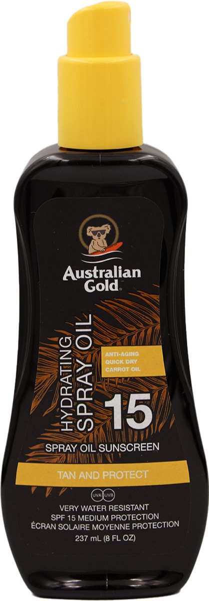 Australian Gold SPF 15 Spray Oil - 237 ml - zonnebrandolie