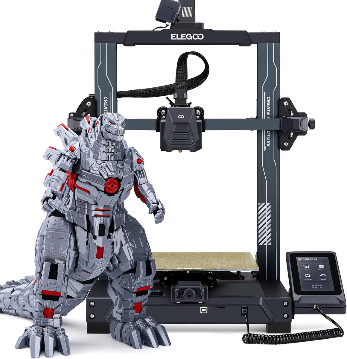 3D-printer met automatische bednivellering en grote afdrukcapaciteit