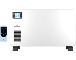 Fullcomfort E-Heat Elektrische verwarming Deluxe - Convectie kachel - 1000W/1300W/2300W - Kachel met Ventilator - Thermostaat - Afstandsbediening - Wifi - Timer - Stil - Wit