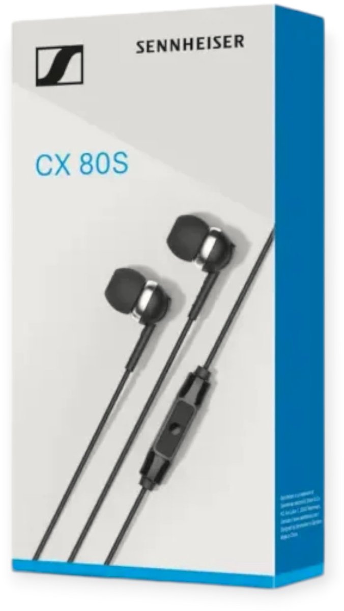 Sennheiser CX 80S HiFi In Ear oordopjes Zwart