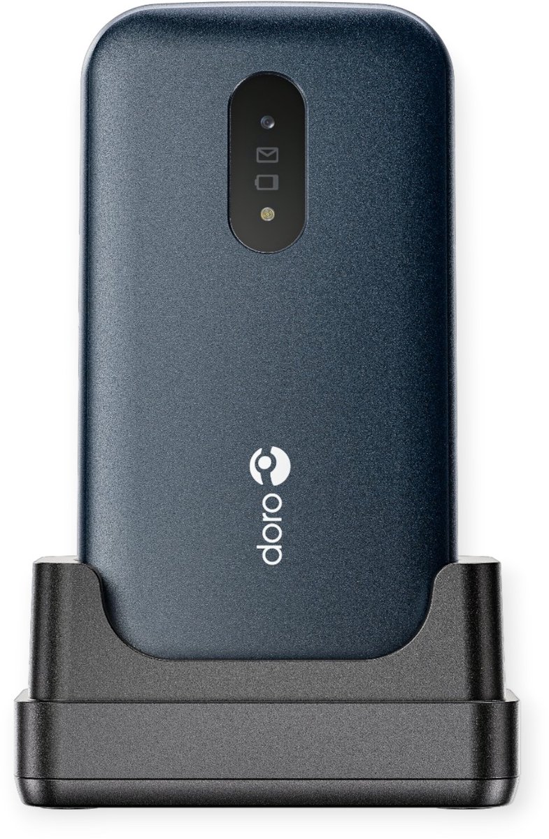 Doro 2820 - Eenvoudige Senioren Klaptelefoon - 4G - Blauw/Wit