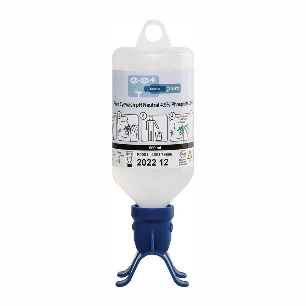 plum oogspoelfles DUO pH Neutraal 0,5 l - 4801