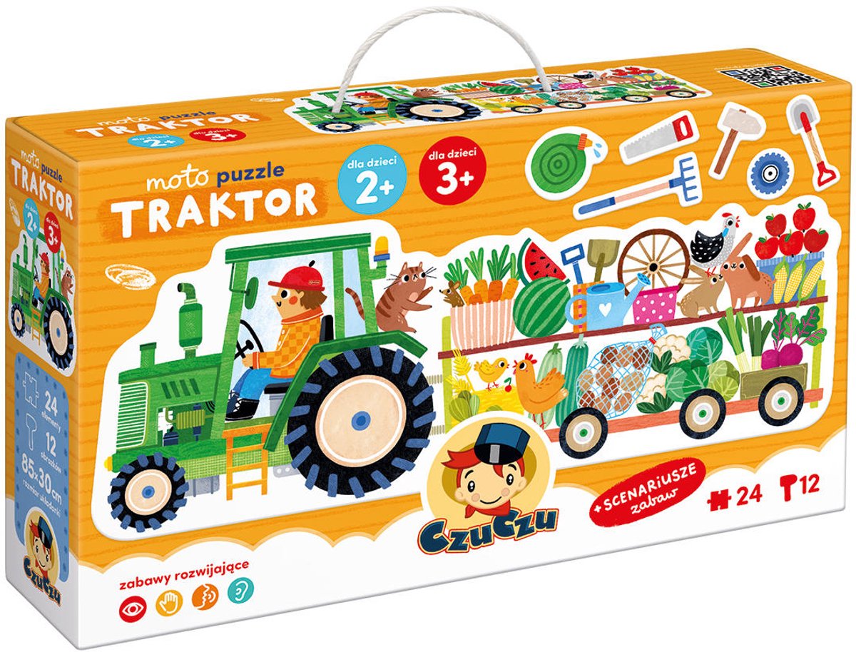 CzuCzu Moto puzzel Tractor 2+ 3+ - CzuCzu Moto puzzle Traktor 2+ 3+