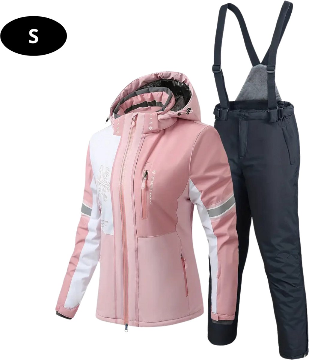 Bovista Ski Suit Skipak SkiBroek Wintersport Skijas Dames 2-Delig Licht Roze