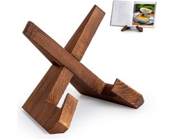 Kookboek Standaard - Bordenstandaard - Bordenhouder - Boekstandaard - Borden Display Standaard - Boek Standaard - Muziekboek Standaard - Kookboekstandaard voor aanrecht - Bordenhanger - Bordenrek - Standaard - Steun - Rek - Kookboek - Bamboe