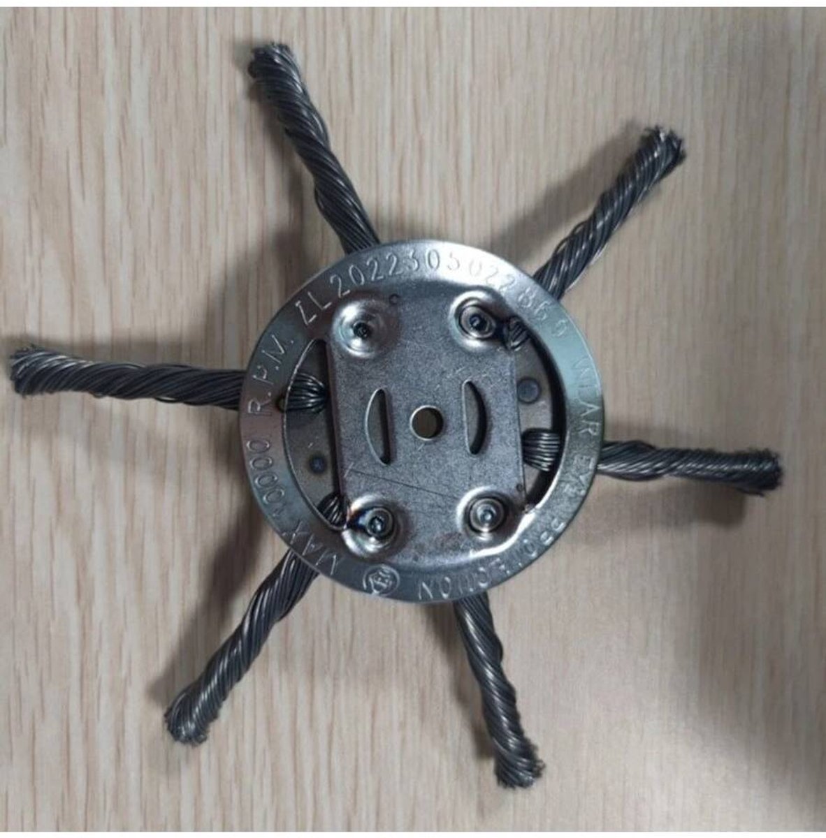 Grastrimmerkop van stalen draad - bosmaaier/snijders - onkruidmes voor tuin - grastrimmerkop - grasmaaier - elektrisch gereedschap (6 koppen)