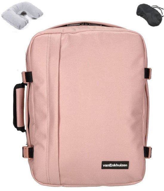 KLM & Transavia Rugzak 40x30x20 cm - Underseater - Handbagage Tas 40x30x20 - 15 inch Laptopvak - Roze