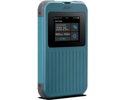 Acer Connect M4 - Portable Mifi Router - Mobiele Hotspot - 5G - WiFi 6 - Dual-band - Nano SIM - SIMO - inclusief 20 GB - tot 16 apparaten - ideaal voor onderweg of op de camping