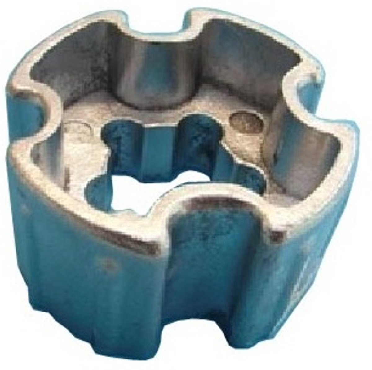 Aluminium meenemer Dohner Ø 78 mm met doekgleuf aluminum