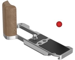 Geschikt voor fujifilm x-m5 camera L grip camera cool shoe fingergrip camera holder accessoires, zilver walnut