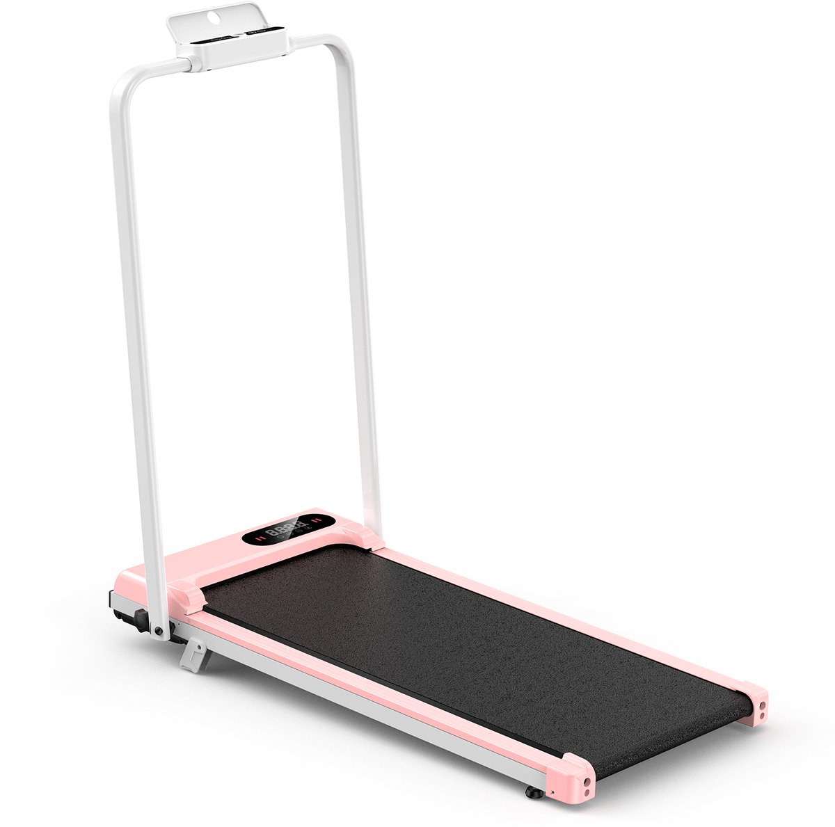 Opvouwbare loopband - 2 in 1 elektrische loopband - 1-10 Km/u instelbare snelheid - met armsteun en LED-scherm - Roze