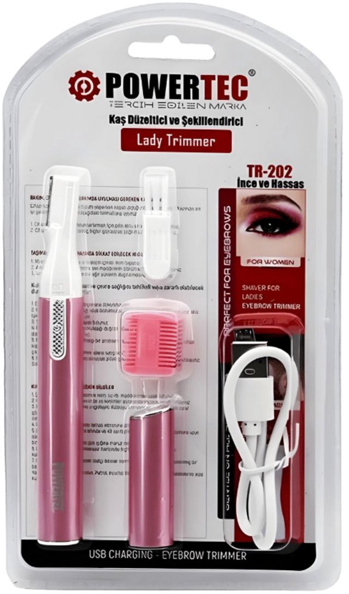 Powertec Lady Trimmer TR-202 – Oplaadbare Precisie Trimmer voor unisex