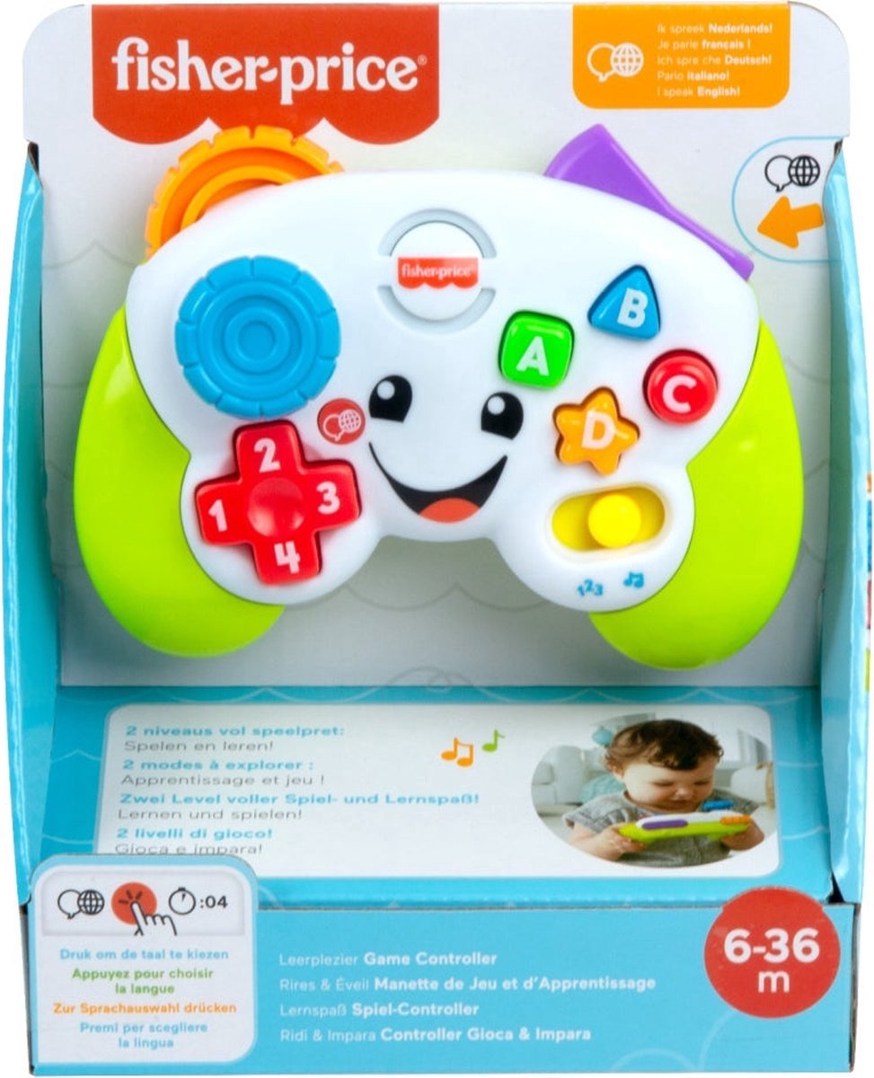 Fisher-Price Leerplezier Spelen en Leren Controller - Muzikaal babyspeelgoed met lichtjes — afbeelding 12