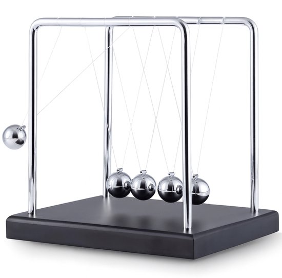 Newton cradle XL - Hoogwaardige Newton Pendel - Pendulum - Ballen - Kantoor - Decoratie - Natuurkunde - Accessoires - Bureau