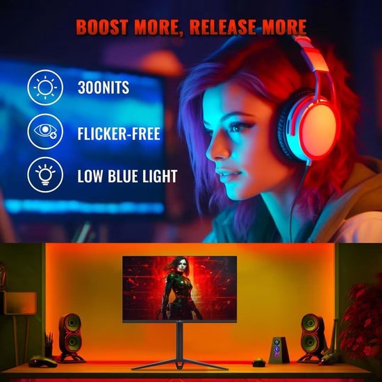 27 Inch Gaming Monitor met 1920 x 1080 FHD en 240 Hz van Merkloos — afbeelding 4