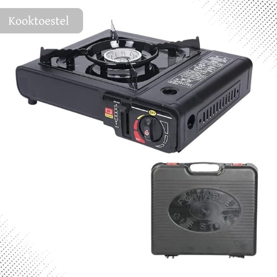 Onlyfire Gas Stove Compact with Carry Bag, Portable Gas Stove, Camping Gas Stove, 2000W, 25×19×8.5CM, Green, Mini Gas Camping Stove