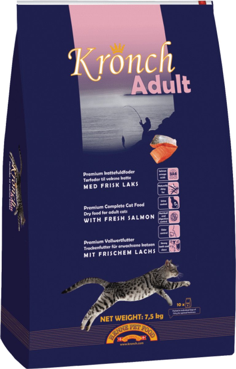 Kronch Premium Kattenbrok Met Zalm En Kip