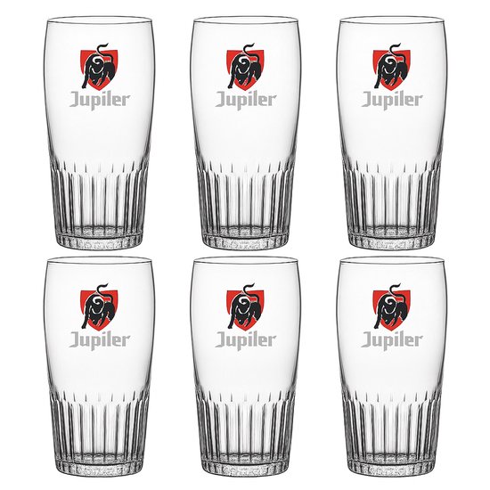Jupiler - Bierglas 33cl - 6 stuks