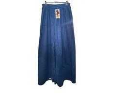 Gevoerde Wijde Damesbroek – Hoge Taille – Grote Maten 46-52 - Blauw