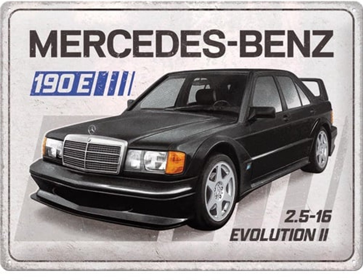 Wandbord Mercedes-Benz - 190 E 2.5-16 Evolution II