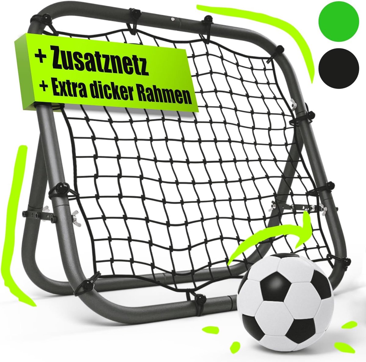 1200x1188.jpg Rebounder voor Voetballers en Sportliefhebbers - Ideaal voor Training en Oefeningen - Afbeelding 1