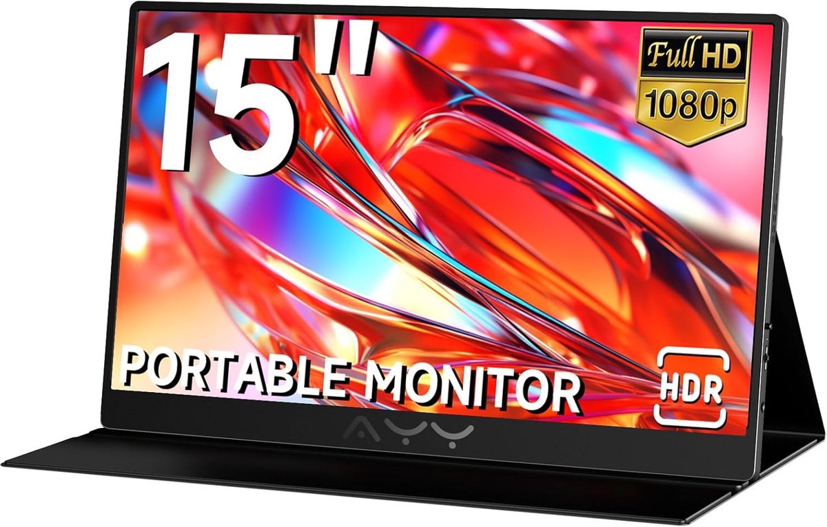Draagbare 15 inch FHD 1080P Monitor met USB-C en HDMI voor Gaming en PC