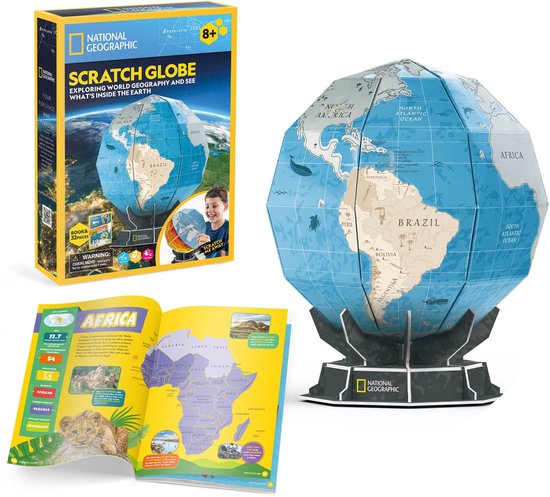 National Geographic - bruine beer | 3D-puzzel | modelbouwset om te monteren | cadeau voor kinderen van 8 jaar | cadeau voor meisjes van 8 jaar | knutselen voor volwassenen | kinderpuzzel | 88 delen