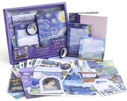 Bullet Journal Set - 155 Stuks – Creatief notitieboek met accessoires, Complete schrijfwaren set, Ideaal voor scrapbooking, schrijven en tekenen (De Sterrennacht)