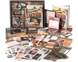 Bullet Journal Set - 155 Stuks – Creatief notitieboek met accessoires, Complete schrijfwaren set, Ideaal voor scrapbooking, schrijven en tekenen (Tijdreiziger)