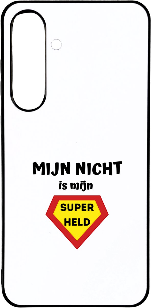 Hacebo® - mijn nicht is mijn superheld telefoonhoesje - Nicht - super nicht - telefoonhoesjes - verjaardag - cadeautje voor nicht - nicht artikelen - kado - geschenk - hoesje geschikt voor Samsung Galaxy S25 Plus